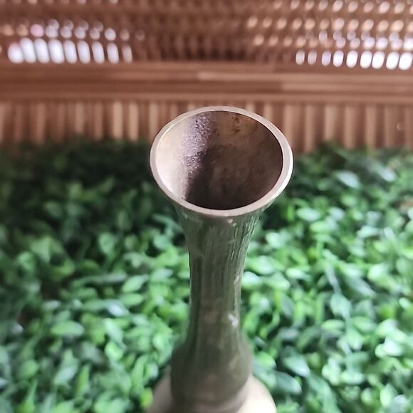 Vintage Brass Bud Vase - Picture 5 of 10
